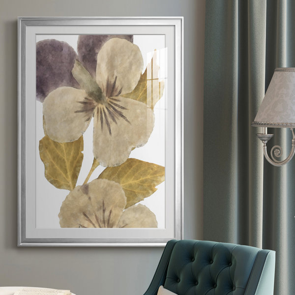 Red Barrel Studio® Neutral Pansy I Framed On Paper Print Wayfair